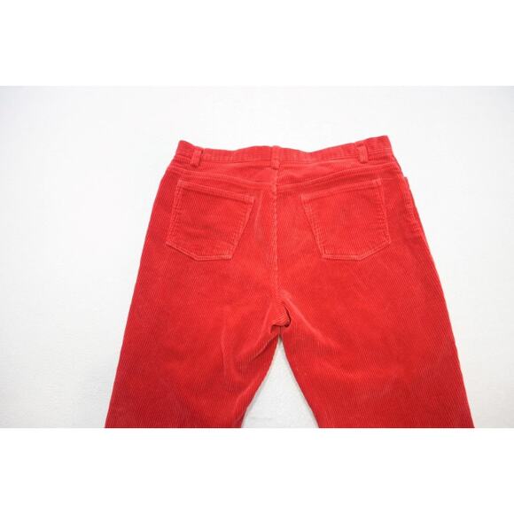 Ralph Lauren Sport Corduroy Pants Rugged Red Flat Womens Size 12 x 34 - Picture 6 of 6